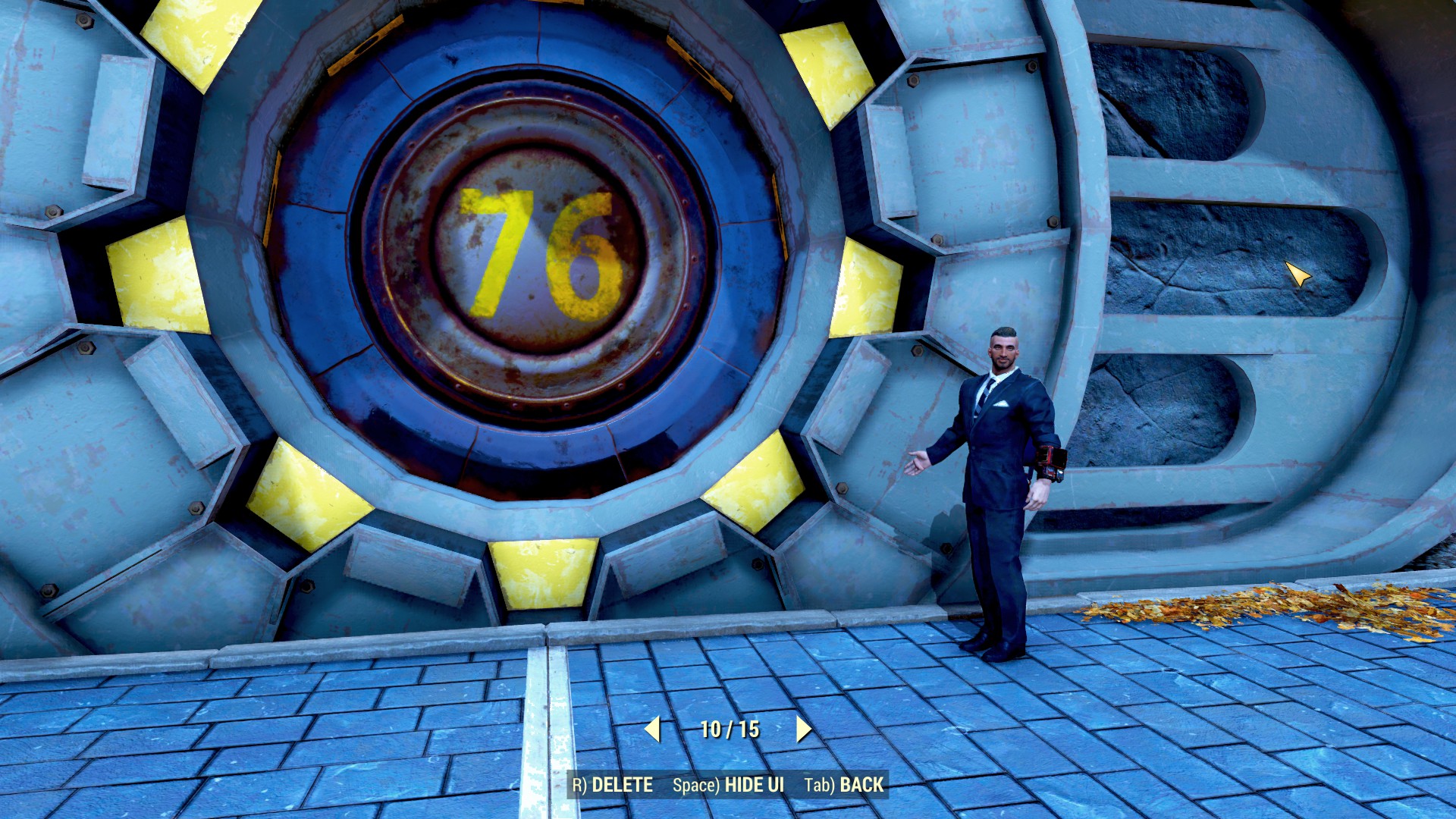 picture of our representative presenting the front of a Vault